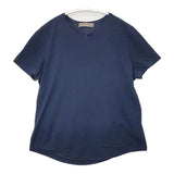 CRUCIANI イタリア製 コットンストレッチ サイズ40 半袖Ｔシャツ カットソー ネイビー レディース クルチアーニ【中古】6-0702S∞
