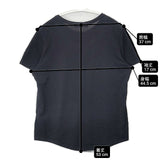 CRUCIANI イタリア製 コットンストレッチ サイズ38 半袖Ｔシャツ カットソー ブラック レディース クルチアーニ【中古】6-0702S∞