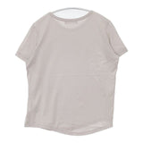 CRUCIANI イタリア製 コットンストレッチ サイズ40 半袖Ｔシャツ カットソー ベージュ レディース クルチアーニ【中古】6-0702S∞