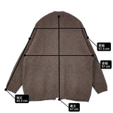 オオカミとフクロウ オオカミとヘラジカのウィッカ ニットカーディガン TA-2124 カーディガン ブラウン レディース オオカミとフクロウ【中古】6-1004T∞