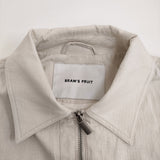 Bram's Fruit ブラムズフルーツ Ripstop Text Logo Jacket 定価42900円 リップストップ ジャケット 26SS オフホワイト メンズ【中古】6-0501M♪