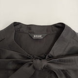 JOURNAL STANDARD LUXE シアーサテンリボンブラウス 定価19800円 シャツ 26SS ブラック レディース ジャーナルスタンダード ラックス【中古】6-0505M♪