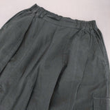 nest Robe コットンリネンウェザーバレルパンツ 01242-1131-1 イージーワイド パンツ ブラック レディース ネストローブ【中古】6-0619M♪