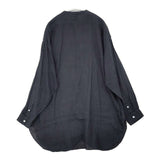 Vlas Blomme コルトレイクリネン チュニックシャツ 131029 サイズF 長袖シャツ ネイビー レディース ヴラスブラム【中古】6-0720M∞