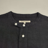 Vlas Blomme コルトレイクリネン チュニックシャツ 131029 サイズF 長袖シャツ ネイビー レディース ヴラスブラム【中古】6-0720M∞