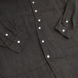 Vlas Blomme コルトレイクリネン チュニックシャツ 131029 サイズF 長袖シャツ ネイビー レディース ヴラスブラム【中古】6-0720M∞