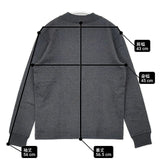MHL. 595-6269504 コットン ハイネック 長袖Ｔシャツ カットソー ロンＴ グレー レディース エムエイチエル【中古】6-0723M∞