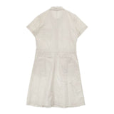 MHL. SUPER FINE COTTON TWILL 595-8157501 半袖 プルオーバー ワンピース ベージュ レディース エムエイチエル【中古】6-0702S∞