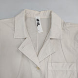 MHL. SUPER FINE COTTON TWILL 595-8157501 半袖 プルオーバー ワンピース ベージュ レディース エムエイチエル【中古】6-0702S∞