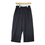 Y's for living ウール クロップドパンツ 日本製 ウエストリブ パンツ ブラック レディース ワイズフォーリビング/Yohji【中古】6-1004T∞