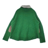 45R/45rpm マリンクラフトTURTLENECK 定価37400円 エルボーパッチ ウール セーター ニット グリーン レディース フォーティーファイブアールピーエム【中古】6-1004T∞