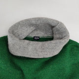 45R/45rpm マリンクラフトTURTLENECK 定価37400円 エルボーパッチ ウール セーター ニット グリーン レディース フォーティーファイブアールピーエム【中古】6-1004T∞