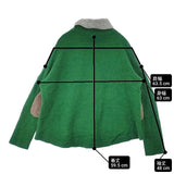 45R/45rpm マリンクラフトTURTLENECK 定価37400円 エルボーパッチ ウール セーター ニット グリーン レディース フォーティーファイブアールピーエム【中古】6-1004T∞