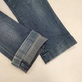 45R/45rpm 麦比古ストレッチスパッツ比女 定価23100円 サイズ2 デニムパンツ ブルー レディース フォーティーファイブアールピーエム【中古】6-0723G∞