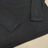 HOLLYWOOD RANCH MARKET HRM 1 S H刺繍 コットンストレッチ 長袖Ｔシャツ カットソー ロンＴ ネイビー レディース ハリウッドランチマーケット【中古】6-0723M∞