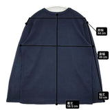 HOLLYWOOD RANCH MARKET HRM 1 S H刺繍 コットンストレッチ 長袖Ｔシャツ カットソー ロンＴ ネイビー レディース ハリウッドランチマーケット【中古】6-0723M∞