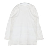 45R/45rpm コットン レース プルオーバー 長袖カットソー Tシャツ ロンT サイズ3 ブラウス シャツ ホワイト レディース フォーティーファイブアールピーエム【中古】6-0609M△