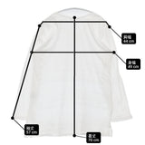 45R/45rpm コットン レース プルオーバー 長袖カットソー Tシャツ ロンT サイズ3 ブラウス シャツ ホワイト レディース フォーティーファイブアールピーエム【中古】6-0609M△