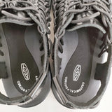 KEEN UNEEK LEA PERSEID BLACK ユニーク レザー 23.5cm 定価19800円 1032097 スニーカー ブラック レディース キーン【中古】6-0501S♪