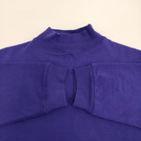 veritecoeur ハイネックテンジクカットソー サイズ1 定価24200円 VCC-454U 長袖Ｔシャツ カットソー ロンＴ パープル ユニセックス ヴェリテクール【中古】6-0505M♪