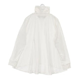 Midi-umi ハイネックフレアプルオーバー オーバーサイズ 長袖Ｔシャツ カットソー ロンＴ 25AW ホワイト レディース ミディウミ【中古】6-0723M∞