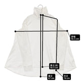 Midi-umi ハイネックフレアプルオーバー オーバーサイズ 長袖Ｔシャツ カットソー ロンＴ 25AW ホワイト レディース ミディウミ【中古】6-0723M∞