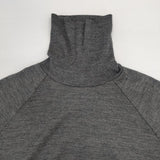 mochi long sleeve turtle knit ロングスリーブタートルニット 定価15400円 ウール セーター ニット グレー レディース モチ【中古】6-1004T∞