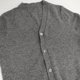 COMME des GARCONS バックボタン ウール セーター ニット AD2015 グレー レディース コムデギャルソン【中古】6-1004T∞