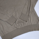MARGARET HOWELL/JOHN SMEDLEY Vネック コットン イギリス製 578-163206 セーター ニット カーキ レディース マーガレットハウエル/ジョンスメドレー【中古】6-0723M∞
