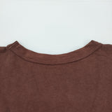 45R/45rpm BIG Tシャツ ワイドシルエット ビッグ Ｔシャツ カットソー ブラウン レディース フォーティーファイブアールピーエム【中古】6-0721M♪