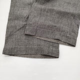 MARGARET HOWELL 578-143107 サイズ2 リネン タック クロップドパンツ グレー レディース マーガレットハウエル【中古】6-0721M♪