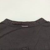 MHL. 595-8152550 バンドカラー サイズ1 プルオーバー 半袖シャツ ネイビー レディース エムエイチエル【中古】6-0607S♪