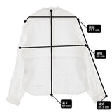 MARGARET HOWELL 578-153848 アイリッシュリネン バンドカラー プルオーバー サイズ3 長袖シャツ ホワイト レディース マーガレットハウエル【中古】6-0609M△