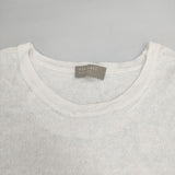 MARGARET HOWELL 578-162302 スコットランド製 リネン 半袖 セーター ニット ホワイト レディース マーガレットハウエル【中古】6-0702S∞