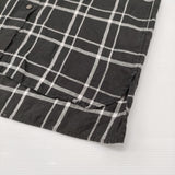 MARGARET HOWELL SUPERFINE LINEN SHIRT 578-7153032 定価26400円 リネン 長袖シャツ ブラック ホワイト レディース マーガレットハウエル【中古】6-0717M♪