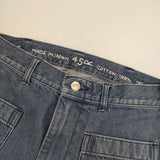 45R/45rpm おこめデニムの4ポケットパンツ サイズ1 デニムパンツ ブルー レディース フォーティーファイブアールピーエム【中古】6-0723G∞