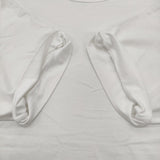 BATONER/ROKU 6 BEAUTY&YOUTH BN-22SL-062 無地 半袖Ｔシャツ カットソー ホワイト レディース バトナー/ロクビューティアンドユース【中古】6-0607S♪