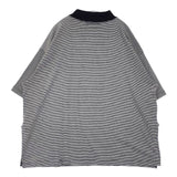 BEAMS BOY リブ ビッグ モックネック Tシャツ ボーダー 半袖Ｔシャツ カットソー ブラック ホワイト レディース ビームスボーイ【中古】6-0702S∞