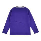 SAINT JAMES 新品 ウェッソン バスクシャツ 無地 フランス製 ボートネック 長袖Ｔシャツ カットソー ロンＴ パープル レディース セントジェームス【中古】6-0619M♪