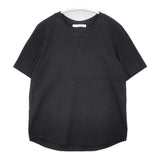 ASTRAET コットンフライス クルーネック ショートスリーブ カットソー 定価12100円 半袖Ｔシャツ カットソー ブラック レディース アストラット【中古】6-0702S∞