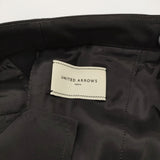UNITED ARROWS UBCB ダブルクロス スリムパンツ サイズ38 定価15400円 パンツ ブラック レディース ユナイテッドアローズ【中古】6-0721M♪