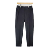 UNITED ARROWS W/PU SAXONY スリムパンツ 定価18700円 サキソニーウールスラックス パンツ ブラック レディース ユナイテッドアローズ【中古】6-1004T∞