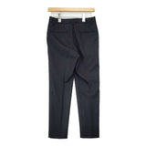 UNITED ARROWS W/PU SAXONY スリムパンツ 定価18700円 サキソニーウールスラックス パンツ ブラック レディース ユナイテッドアローズ【中古】6-1004T∞