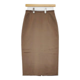 UNITED ARROWS UBCBサテンタイトスカート サイズ38 1524-257-4582 ロングスカート ブラウン レディース ユナイテッドアローズ【中古】6-0721M♪
