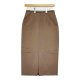 UNITED ARROWS UBCBサテンタイトスカート サイズ38 1524-257-4582 ロングスカート ブラウン レディース ユナイテッドアローズ【中古】6-0721M♪