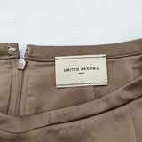 UNITED ARROWS UBCBサテンタイトスカート サイズ38 1524-257-4582 ロングスカート ブラウン レディース ユナイテッドアローズ【中古】6-0721M♪