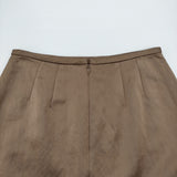 UNITED ARROWS UBCBサテンタイトスカート サイズ38 1524-257-4582 ロングスカート ブラウン レディース ユナイテッドアローズ【中古】6-0721M♪