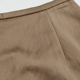 UNITED ARROWS UBCBサテンタイトスカート サイズ38 1524-257-4582 ロングスカート ブラウン レディース ユナイテッドアローズ【中古】6-0721M♪