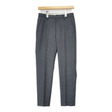 UNITED ARROWS 新品 W/PU SAXONY スリムパンツ 定価18700円 サキソニーウールスラックス パンツ グレー レディース ユナイテッドアローズ【中古】6-1004T∞