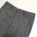 UNITED ARROWS 新品 W/PU SAXONY スリムパンツ 定価18700円 サキソニーウールスラックス パンツ グレー レディース ユナイテッドアローズ【中古】6-1004T∞
